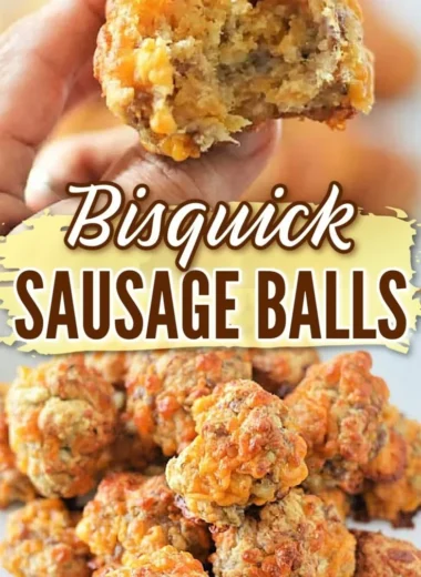 Delicious Bisquick sausage balls recipe for a savory snack.