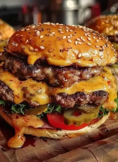 Delicious Crack Burgers loaded with toppings and sauces
