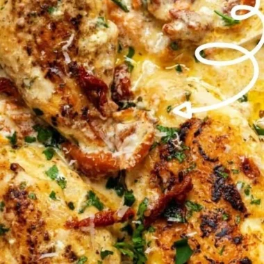 Crock Pot Marry Me Chicken dish served with creamy sauce and herbs