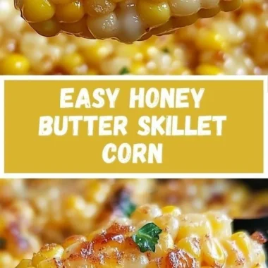 Delicious honey butter skillet corn served in a cast-iron skillet