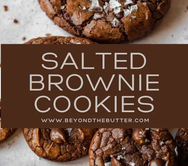 Delicious salted brownie cookies with a rich chocolate flavor.