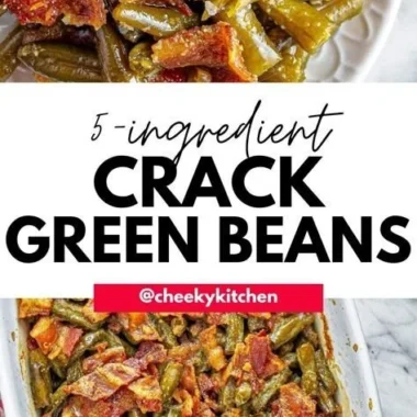 Delicious seasoned green beans served as a flavorful side dish.