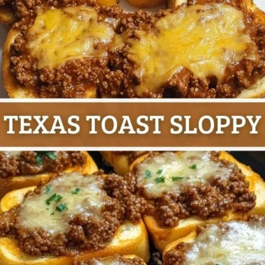 Texas Toast Sloppy Joes with a savory filling on toasted bread