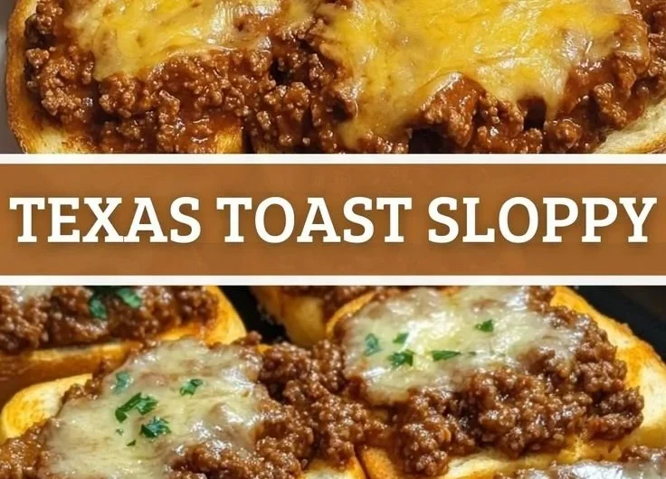 Texas Toast Sloppy Joes with a savory filling on toasted bread