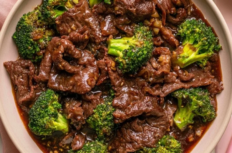 Delicious Beef and Broccoli stir-fry served in a bowl with chopsticks
