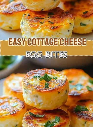 Delicious cozy cottage cheese egg bites served on a plate