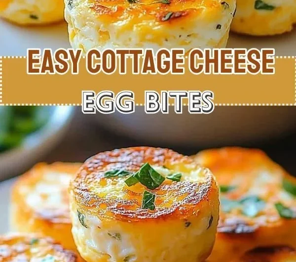 Delicious cozy cottage cheese egg bites served on a plate