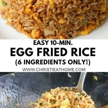 Delicious 10-minute fried rice served in a bowl