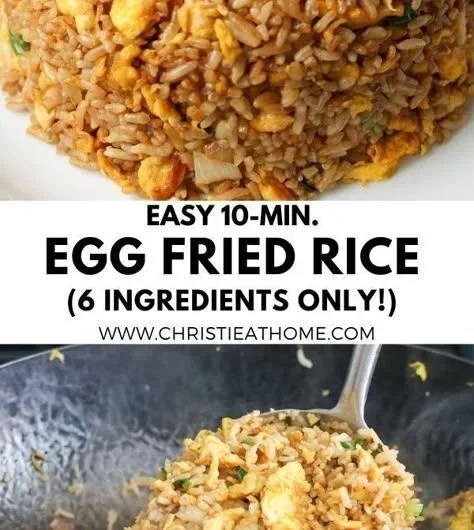 Delicious 10-minute fried rice served in a bowl