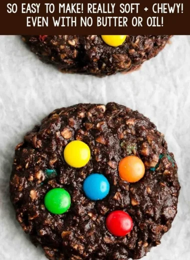 Healthy Flourless Chocolate Monster Cookies for guilt-free snacking