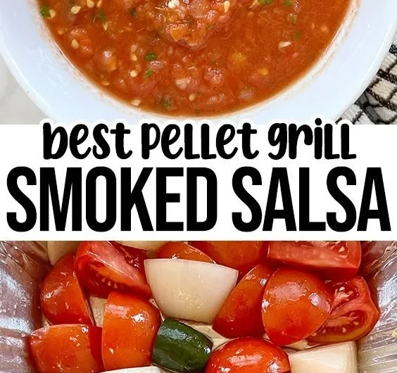 Bowl of homemade smoked salsa with vibrant colors and fresh ingredients