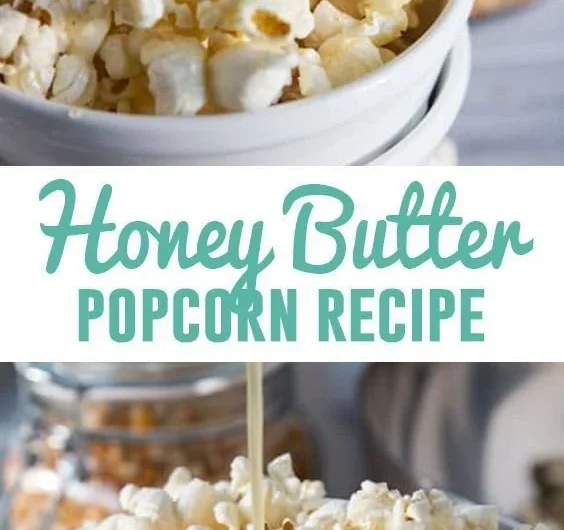 Delicious honey butter popcorn in a bowl, ready to be enjoyed.