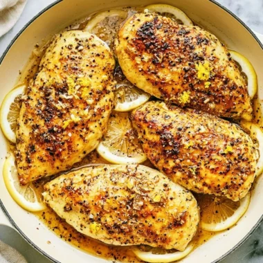Delicious Lemon Pepper Chicken served on a plate with herbs and spices.