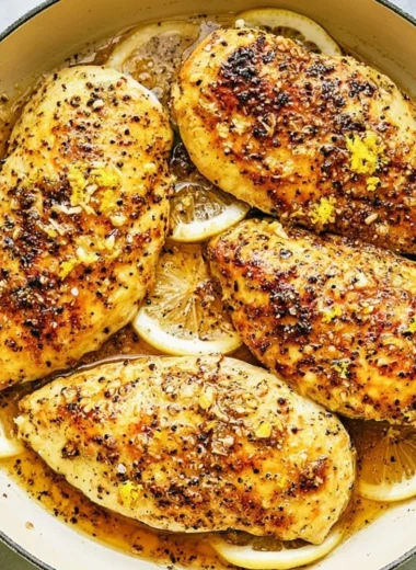 Delicious Lemon Pepper Chicken served on a plate with herbs and spices.
