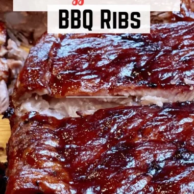 Delicious St. Louis Ribs grilled to perfection with barbecue sauce