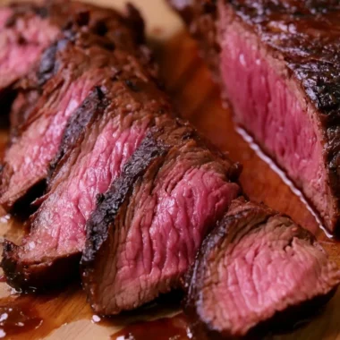Delicious steak marinated to perfection with flavorful marinade recipe.