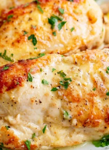 Air fryer juicy chicken breasts cooked to perfection for a delicious meal