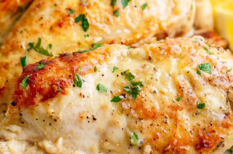 Air fryer juicy chicken breasts cooked to perfection for a delicious meal
