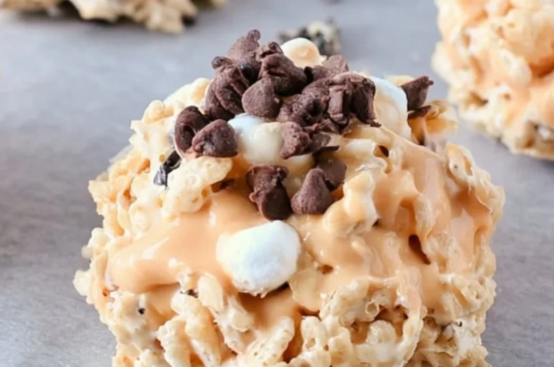 No-bake Avalanche Cookies topped with chocolate and marshmallows