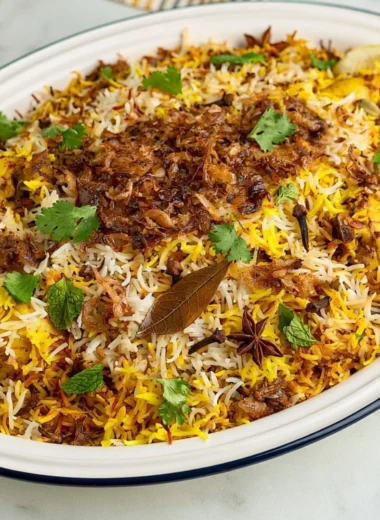 Cozy Chicken Biryani dish served with aromatic spices and tender chicken.