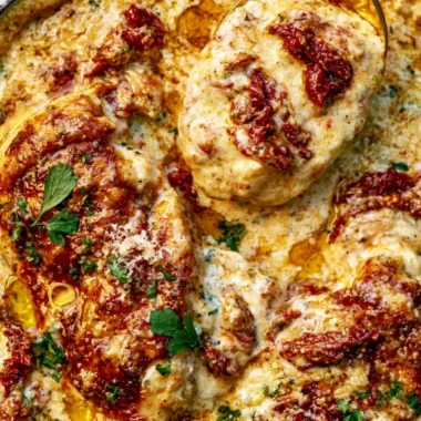 Delicious Crock Pot Marry Me Chicken served with creamy sauce and fresh herbs.
