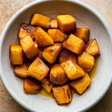 Cozy honey roasted butternut squash dish served in a bowl