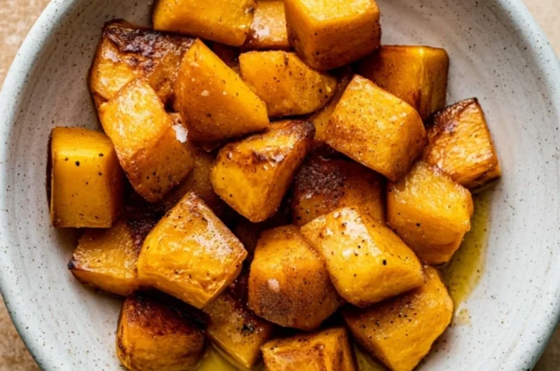 Cozy honey roasted butternut squash dish served in a bowl