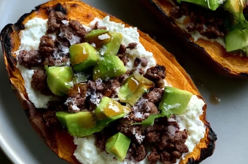 A colorful plate of hormone-balancing dinner featuring fresh vegetables and protein.